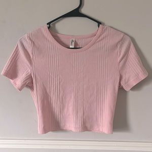 Baby Pink cropped shirt